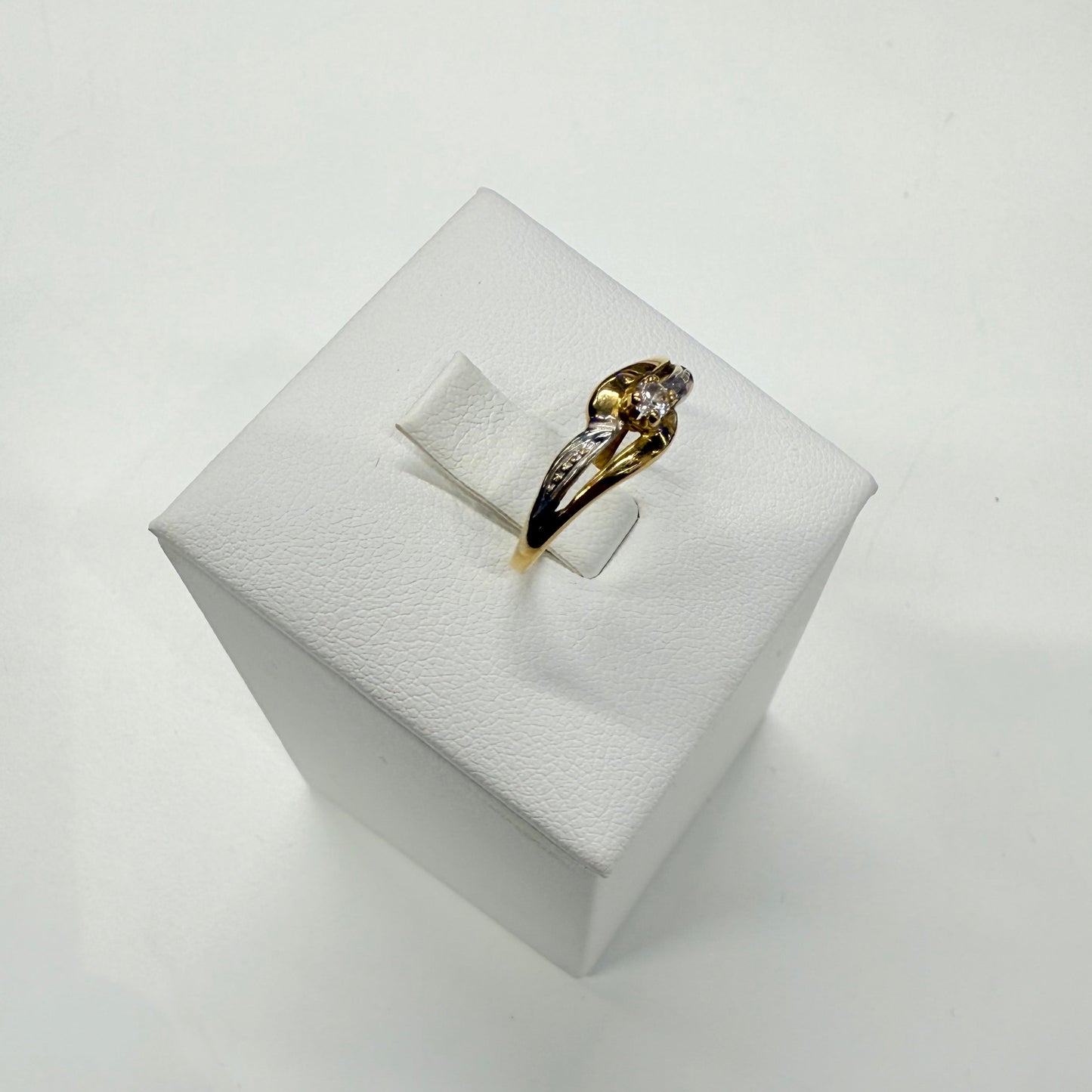 Bague en or 18k et zirconium Taille-52