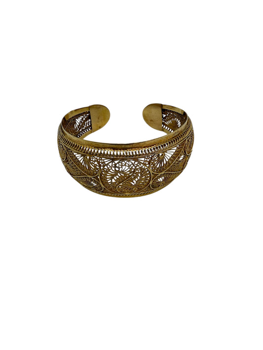 Bracelet jonc en or jaune 18K 30.86 Grs