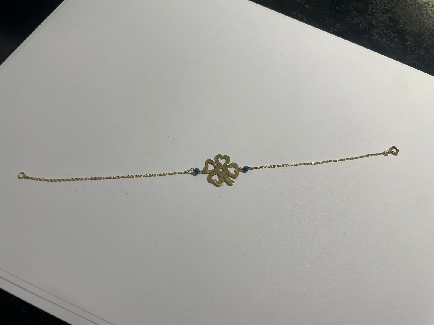 Bracelet chaîne fine en or jaune 18K 2.46 Grs