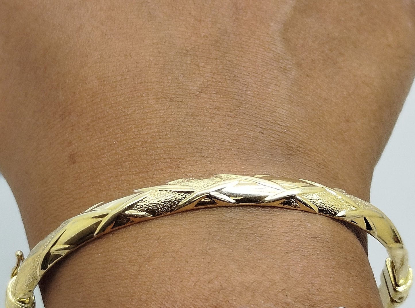 Bracelet Jonc en Or Jaune 18K Poinçonné 750