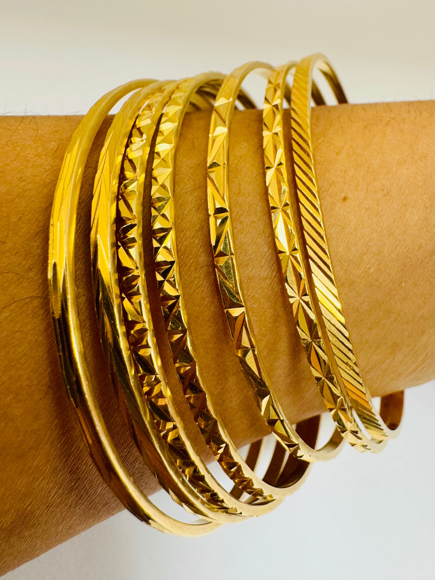 Bracelet semainier en or jaune 18K 49.51 Grs