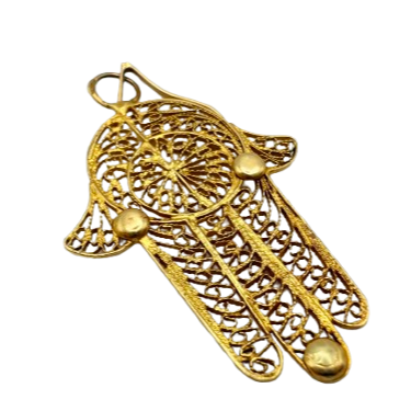 Pendentif main de fatma en Or Jaune 18K 2.26 Grs