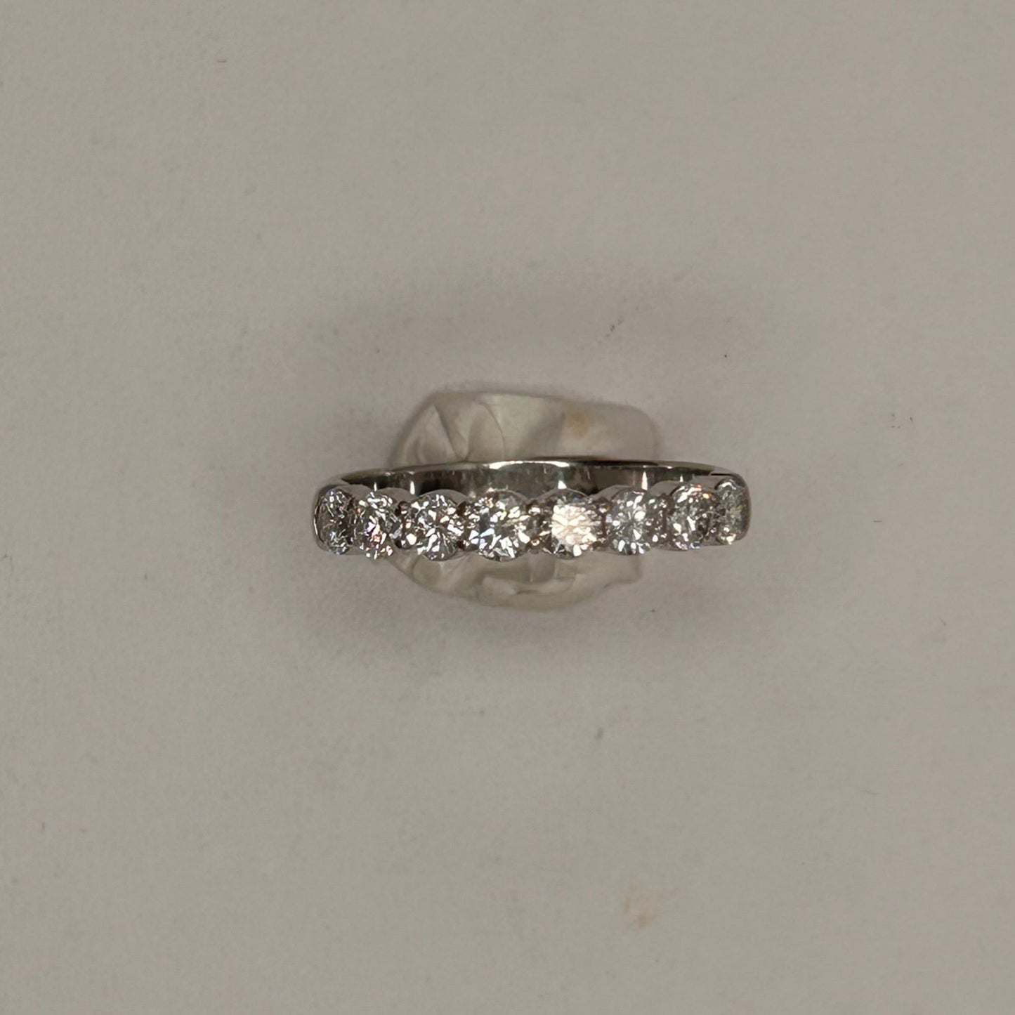 Bague Demi Tour en Or Blanc 18K Taille-61