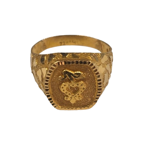 Bague en or jaune 22K Taille-60
