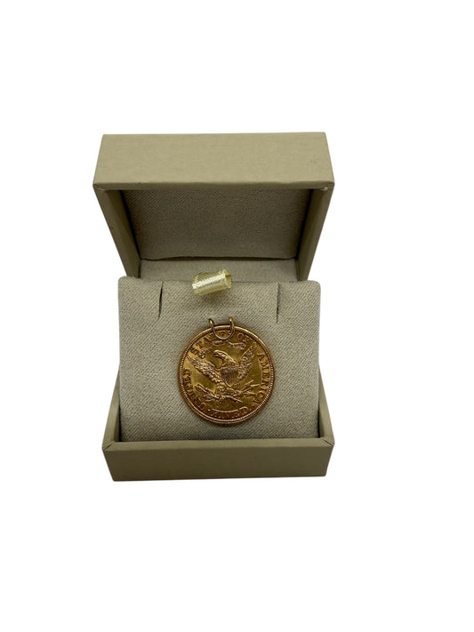 Pièce 5 Dollars US Liberty 1901 en Or Jaune