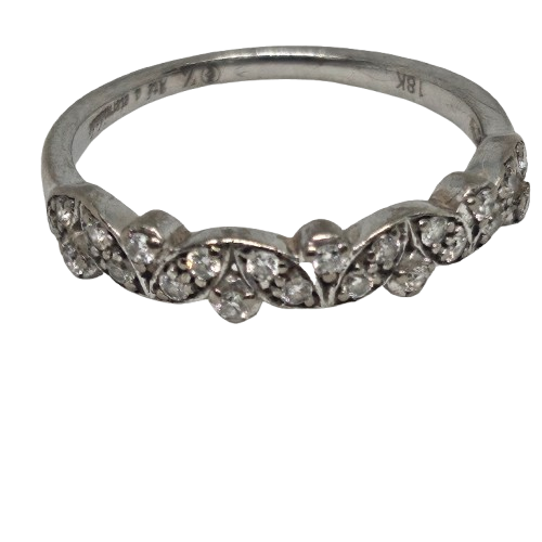 Bagues Or Gris avec 23 Diamants Taille - 50