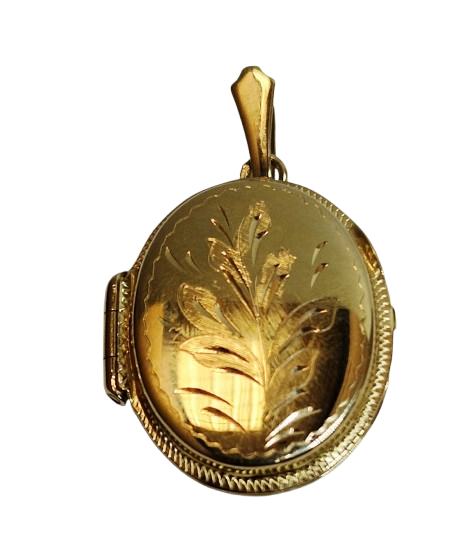 Pendentif médaillon en or jaune 18k 6.72 Grs