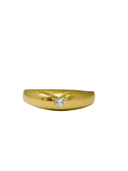 Solitaire en Or Jaune 18K 59-Taille