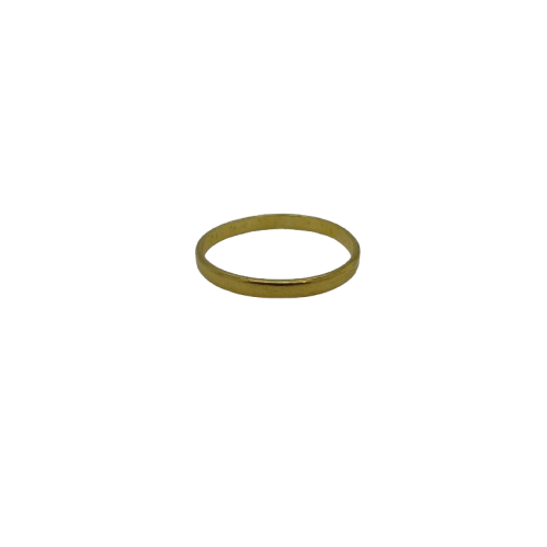 Anneau en or jaune 18 carats - taille 52