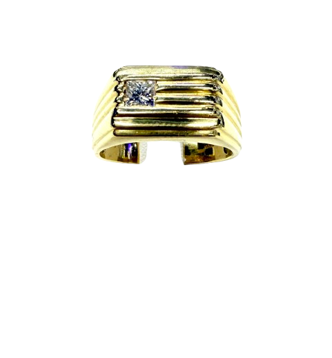 Bague Chevalière en Or Jaune Taille-65