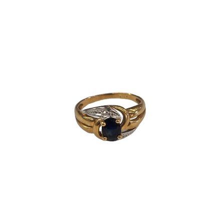 Bague en Or jaune et Blanc 18K Taille-55