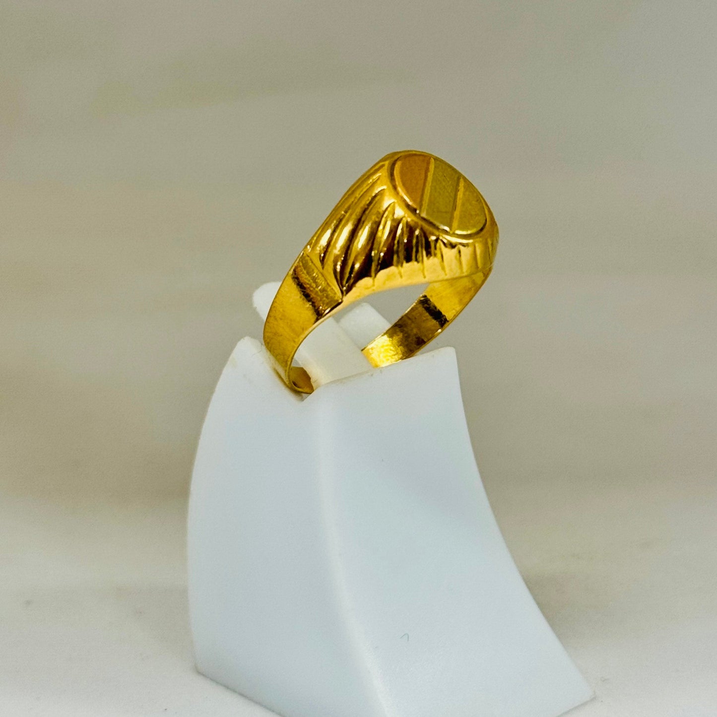 Chevalière en Or Jaune 18 Carats - Taille 59