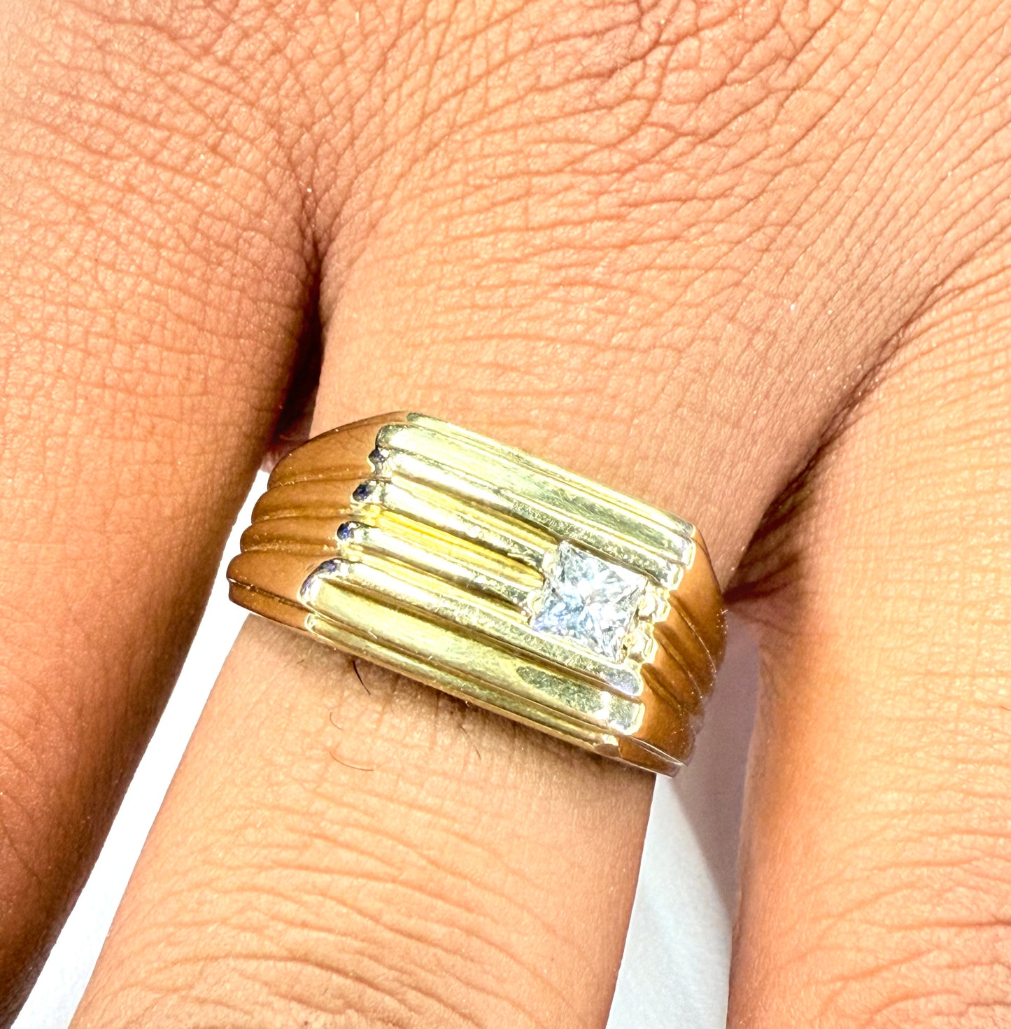 Bague Chevalière en Or Jaune Taille-65