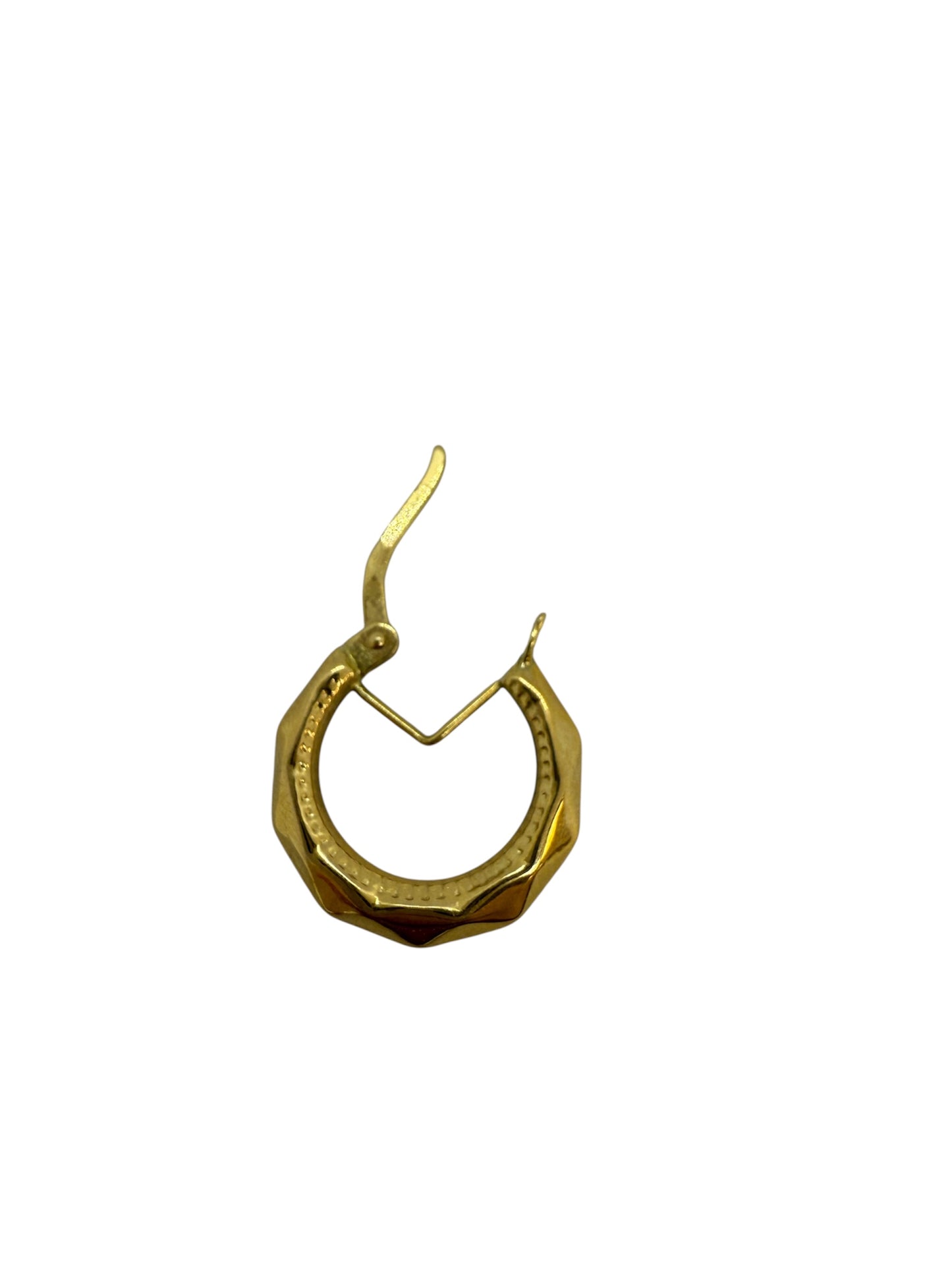 Boucles d'oreilles créoles en or jaune 18K 1.56 Grs