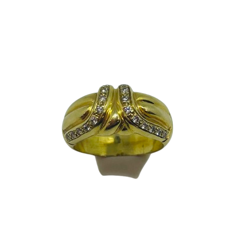 Bague en Or Jaune 18K Taille-52
