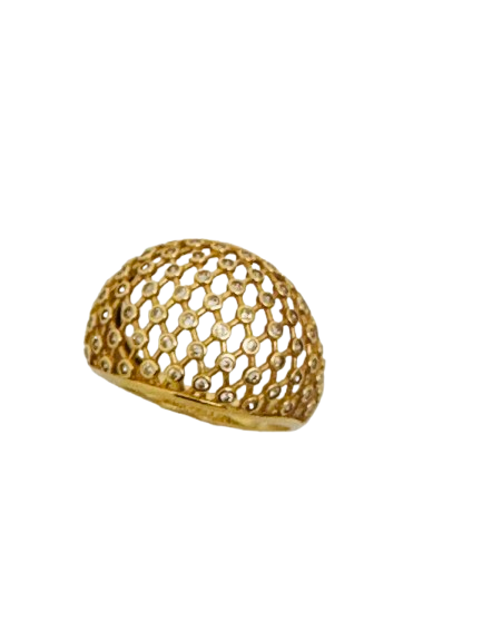 Bague en Or Jaune 18K Taille-58