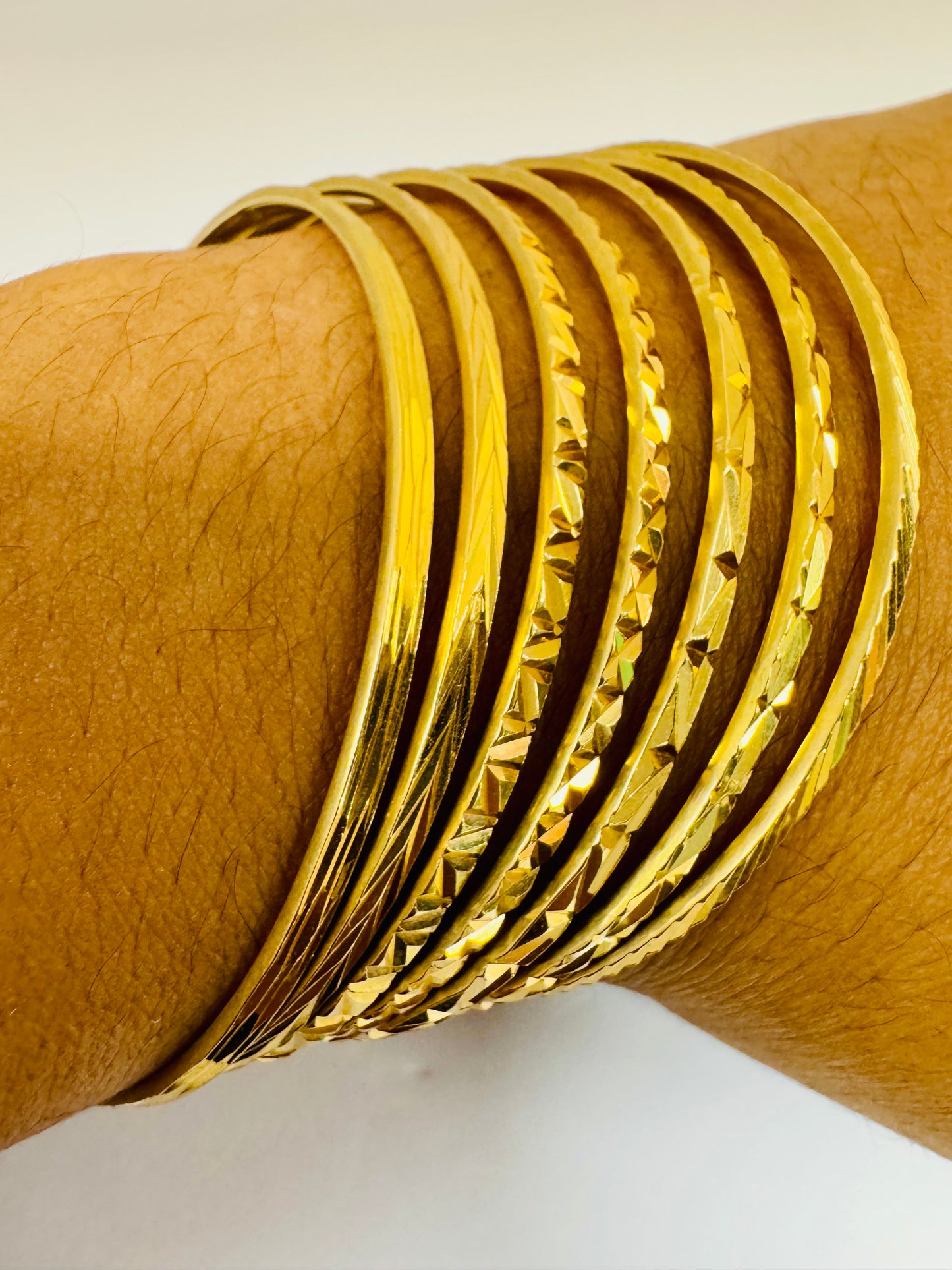 Bracelet semainier en or jaune 18K 49.51 Grs