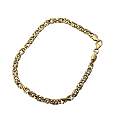 Bracelet Gourmette Or Jaune 18K 5.28 Grs