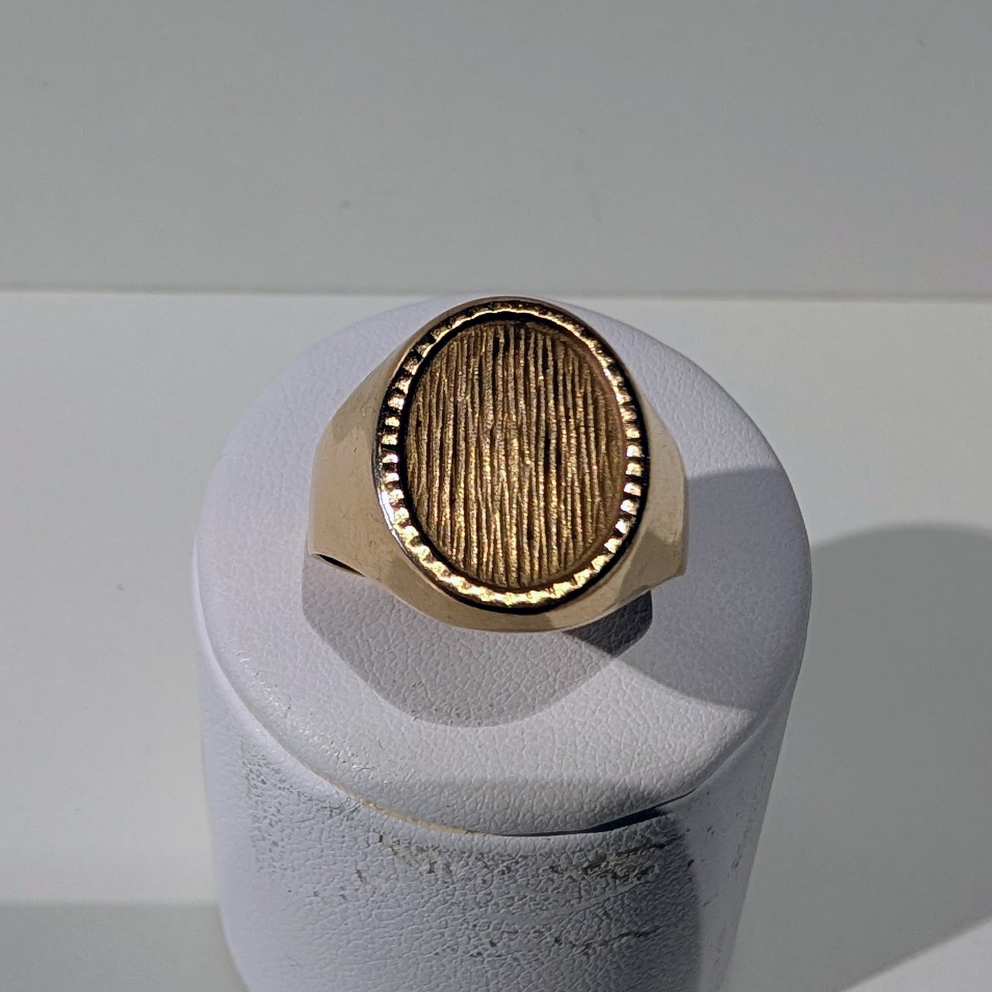 Bague Chevalière Or Jaune 18K Taille-62