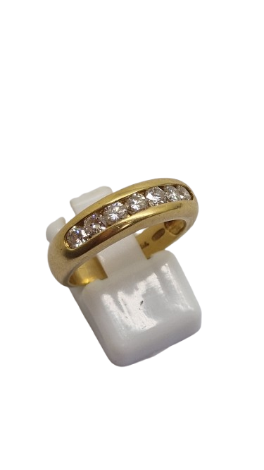 Bague Demi Tour en or jaune 18K Taille-54