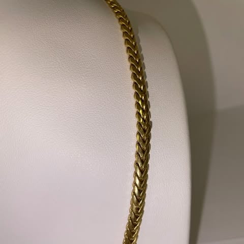 Collier Ras du Cou en Or Jaune 18K 19.30 Grs
