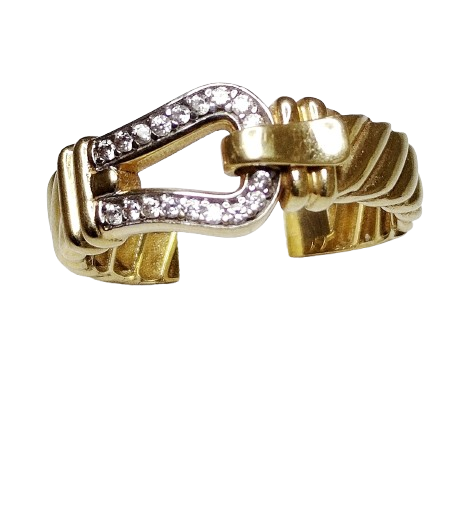 Bague en Or Jaune 18K Taille-56