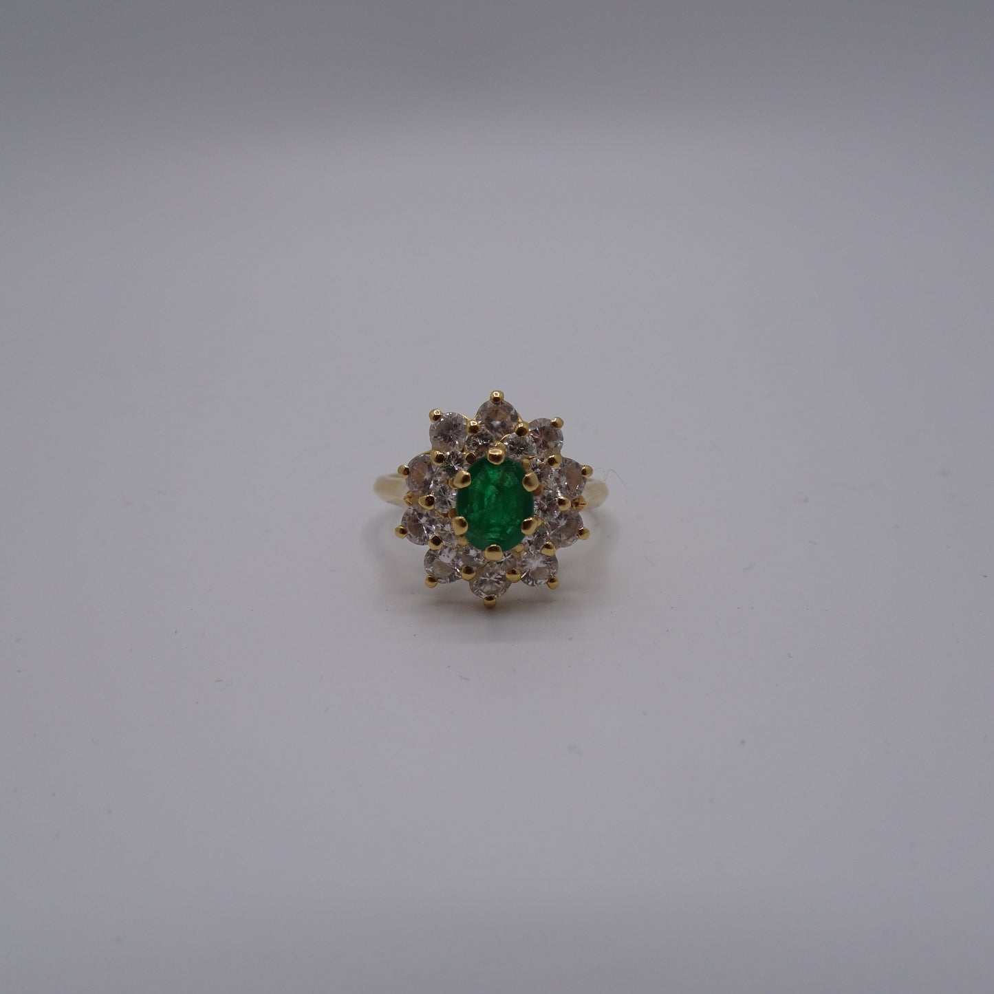 Bagues Marguerite en Or Jaune 18K Taille-53
