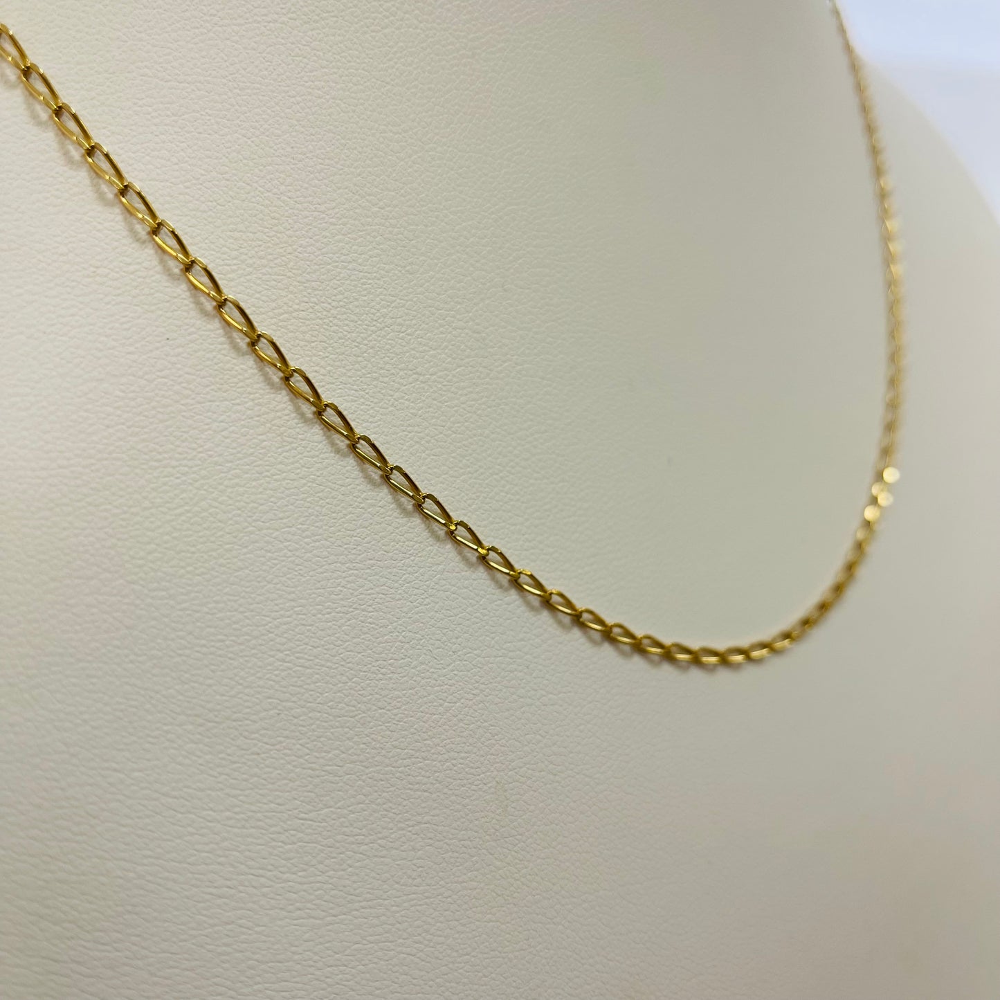 Collier maille cheval en or jaune 18K 5.77 Grs