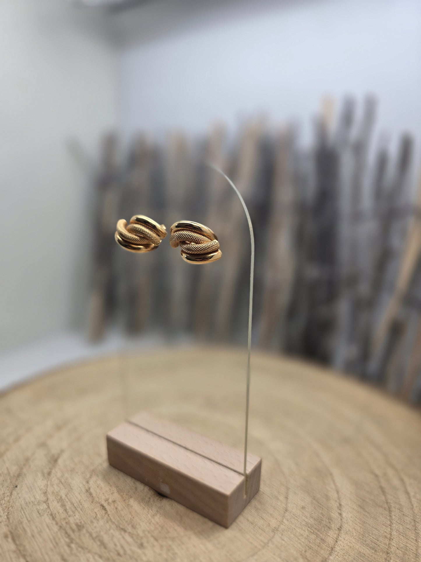 Boucles d'oreilles en Or Jaune 18K 5.12 Grs