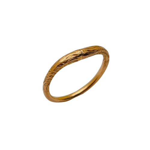 Bague jonc en or jaune 18 carats, Taille -52
