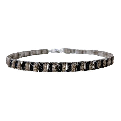 Bracelet Maillon Or Blanc 18K 8.34 Grs