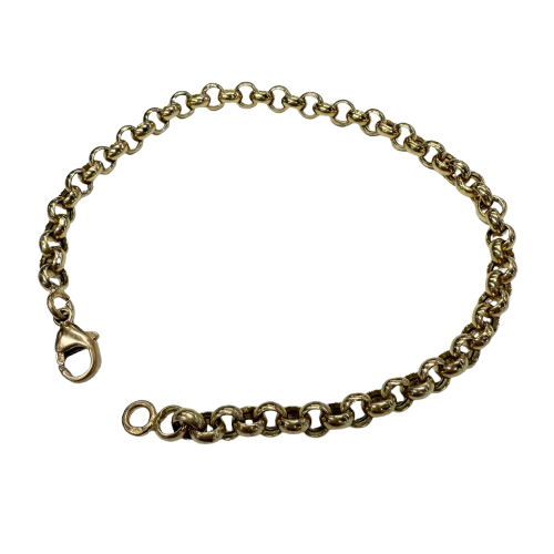 Bracelet Maille Jaseron en Or Jaune 18k - 6.66 Grs