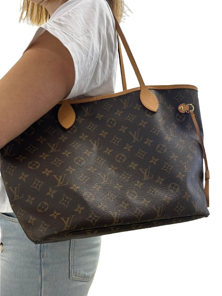 Sac à main Louis Vuitton Nerverfull MM en cuir marron