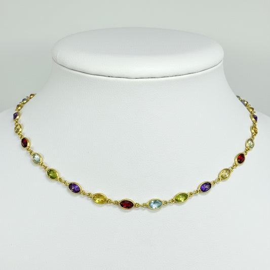 Collier Ras du Cou en Or Jaune 18K - 11.62g