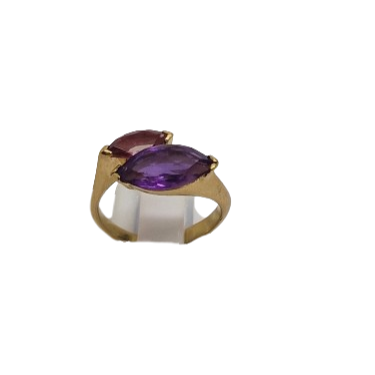 Bague en Or Jaune 18K Taille-52