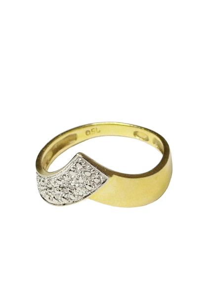 Bague en or jaune 18K Taille-50