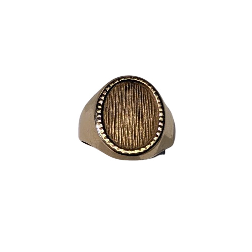 Bague Chevalière Or Jaune 18K Taille-62