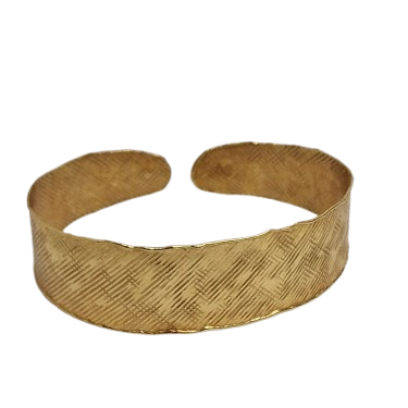 Bracelet Manchette en Or Jaune 18K 12.46 Grs
