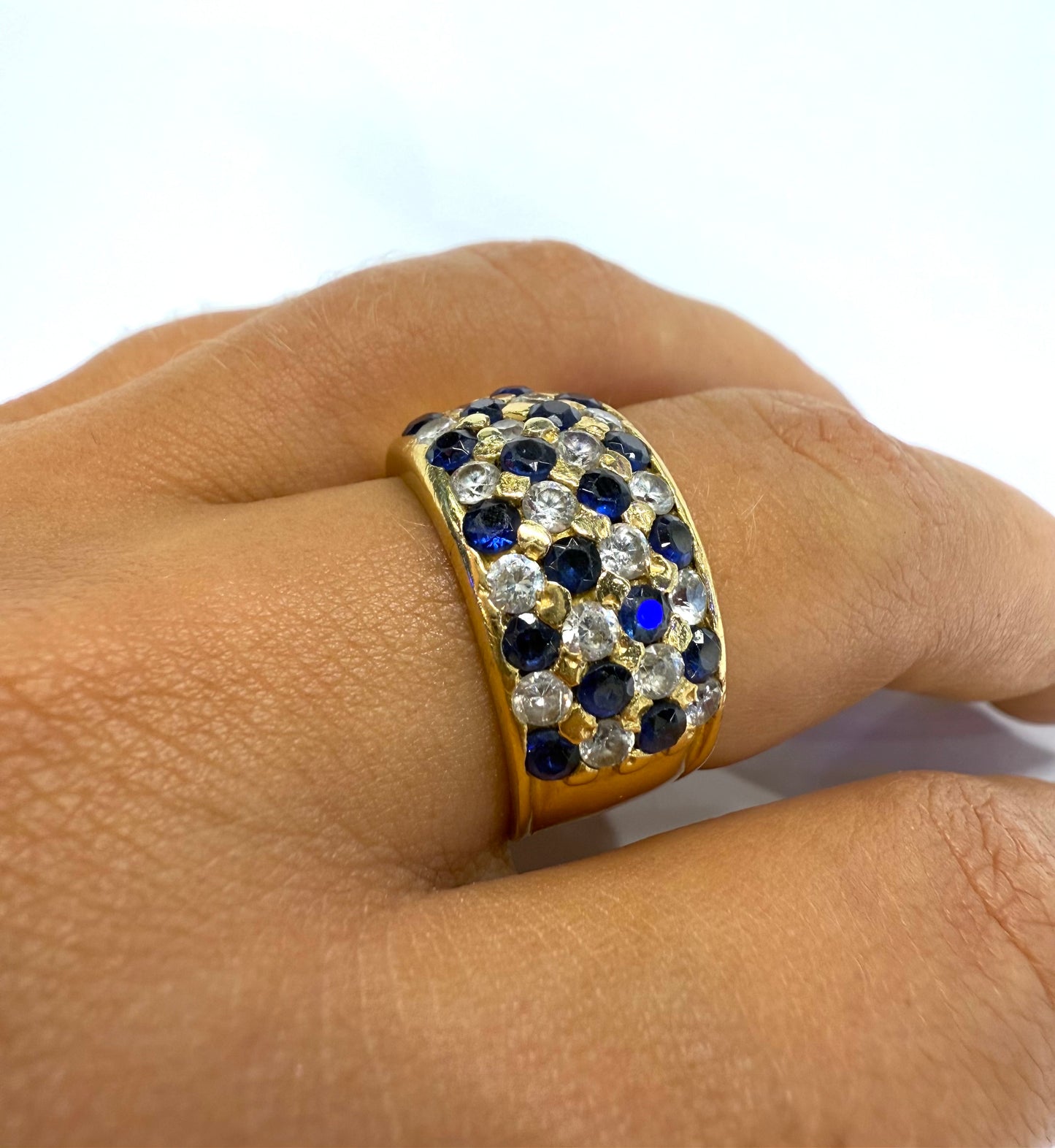 Bague en or jaune 18k Taille-57