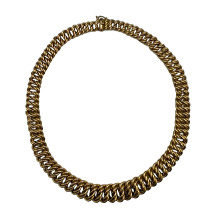 Collier ras de cou en or jaune 18K 33.42 Grs