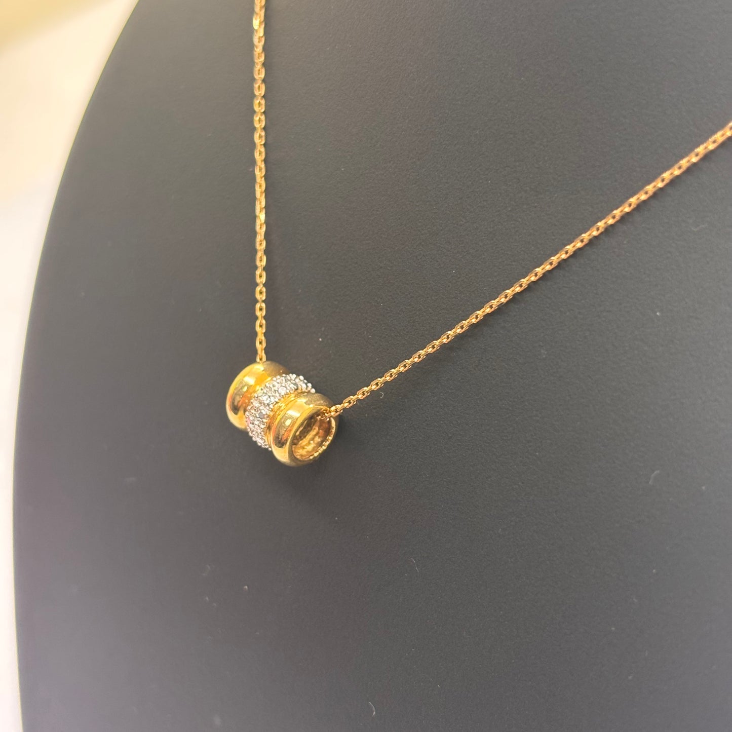 Pendentif en Or Jaune et Blanc 18K 1.93 Grs