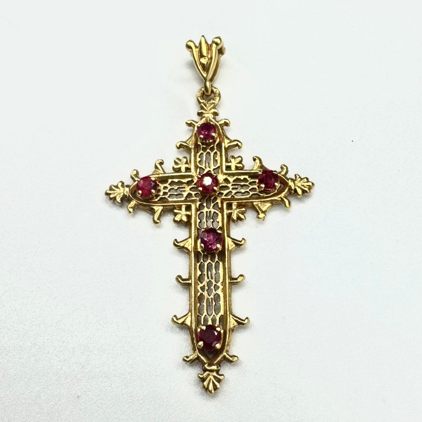 Pendentif Croix en Or Jaune 18K
