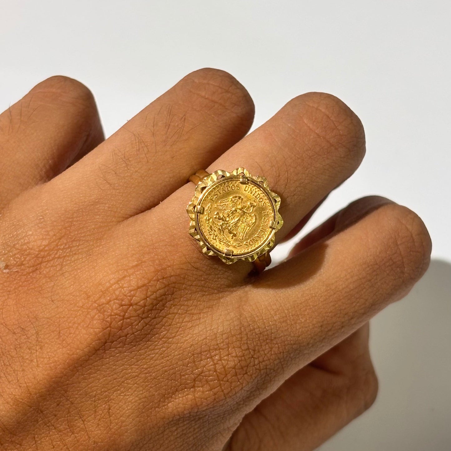 Bague Camée en Or Jaune 18 Carats T.62