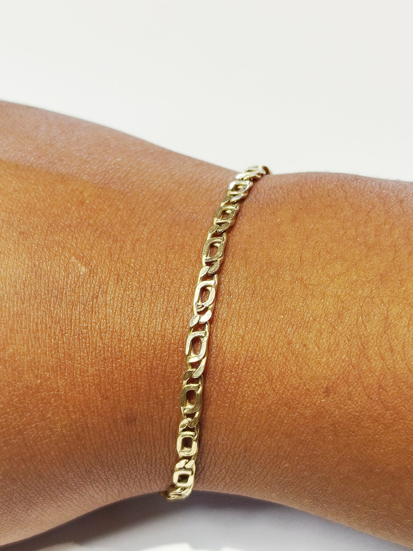 Bracelet gourmette en or jaune 18K 2.64 Grs