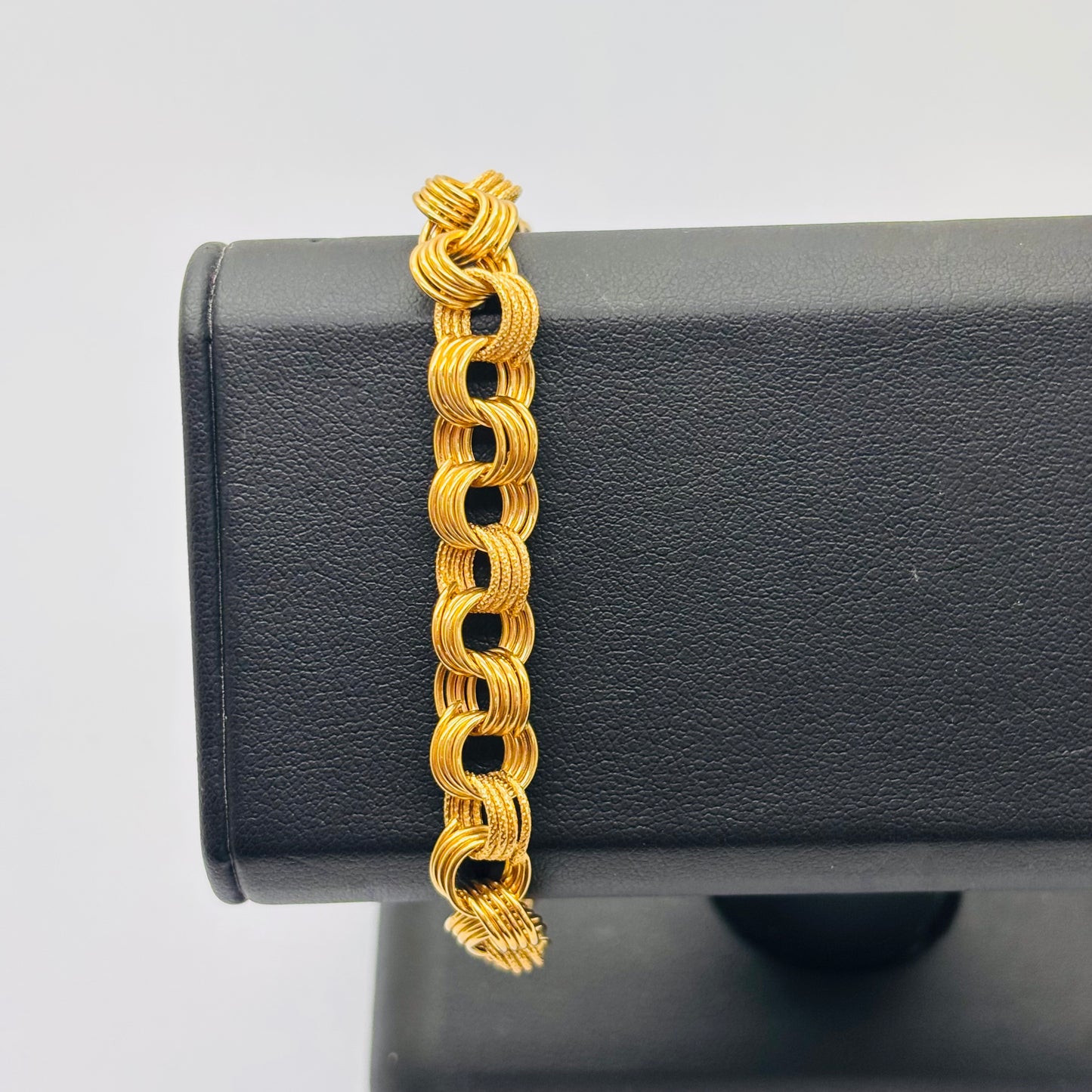 Bracelet gourmette en Or Jaune 18K - 8.17 Grs