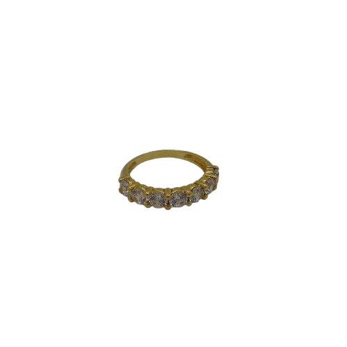 Bagues en or jaune 18K avec oxydes de zirconium - T53