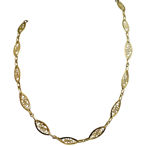 Collier Ras du Cou en Or Jaune 18K 21.54 Grs