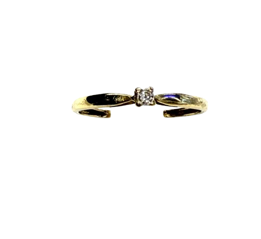Solitaire en or jaune 18k Taille-55