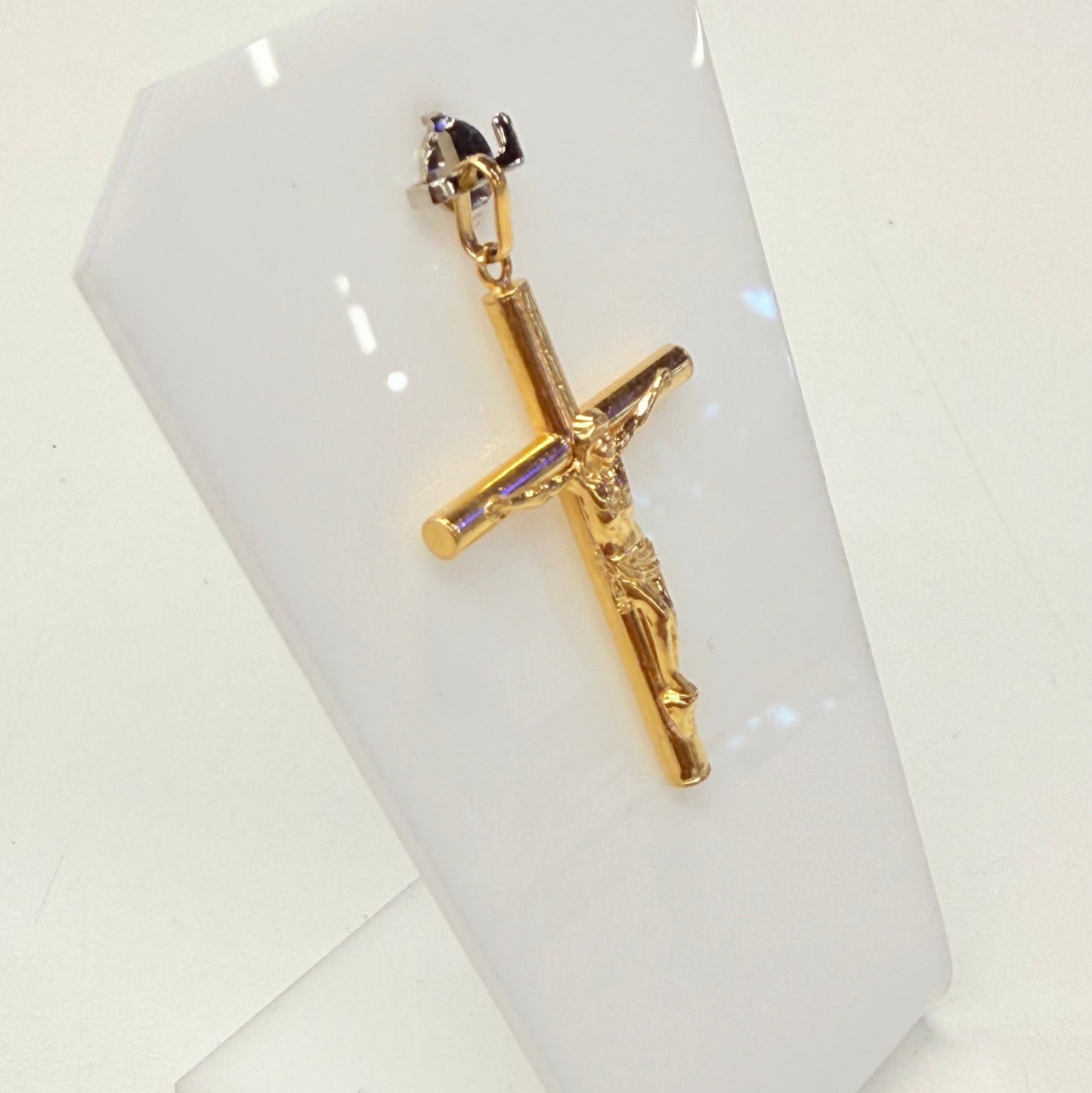 Pendentif Croix Or Jaune 18k -Poids - 1.31 Grs