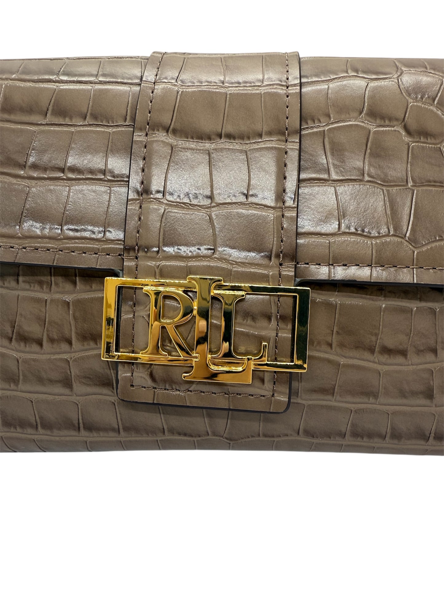 Sac à bandoulière Ralph Lauren Marron/Beige Neuf avec Étiquette